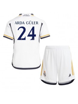 Billige Real Madrid Arda Guler #24 Hjemmedraktsett Barn 2023-24 Kortermet (+ Korte bukser)
